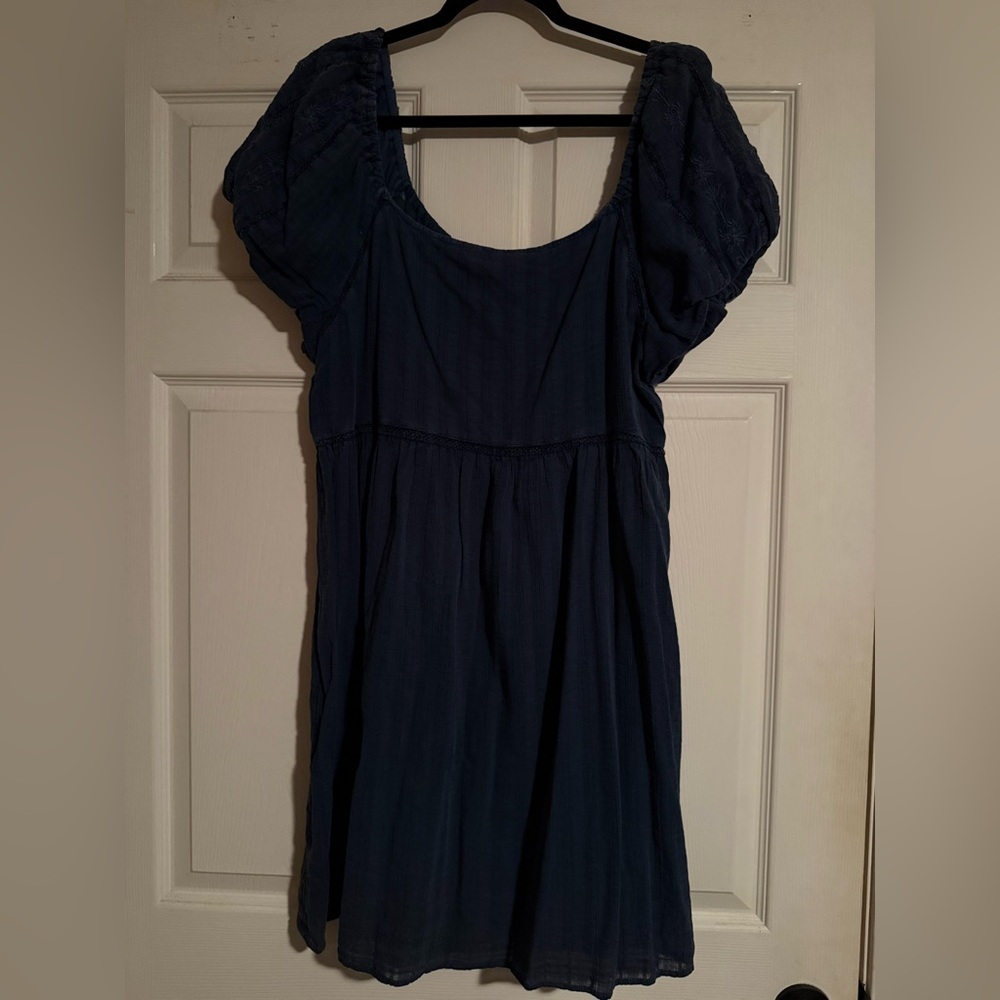 Elegant Navy Blue Women's Dress